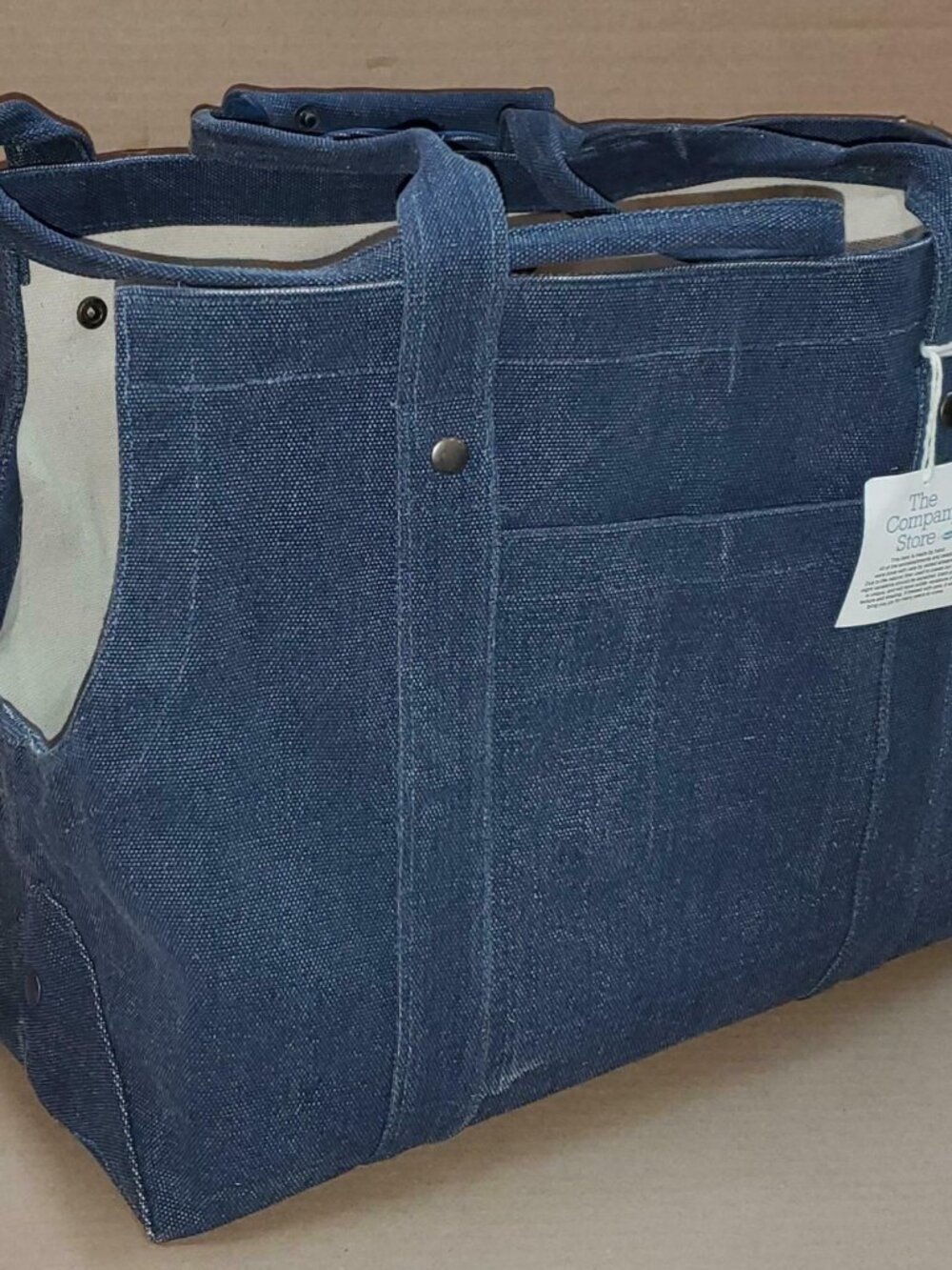 NWT The Company Store Distressed Canvas Dog Totes (L)